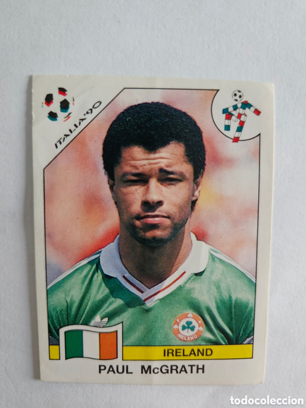 Fu&szlig;ball-Sticker: PAUL McGRATH IRLANDA 430 MUNDIAL ITALIA 1990 90 PANINI NUNCA PEGADO SIN PEGAR