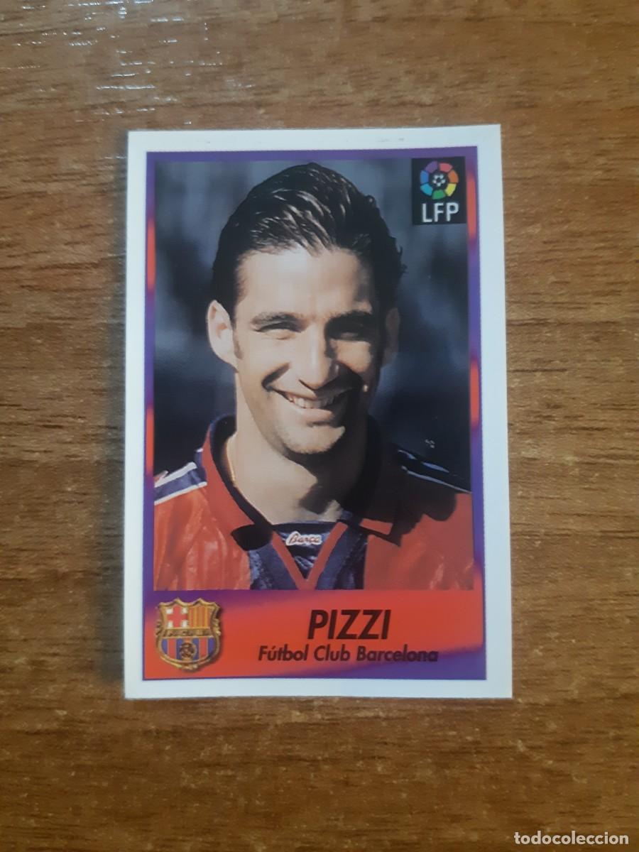 Cartes &agrave; collectionner de Football: N&deg;12 Pizzi (Barcelona) Liga 96-97 BOLLYCAO. Trasera Sigue La Liga. Nunca pegado, sin pegar