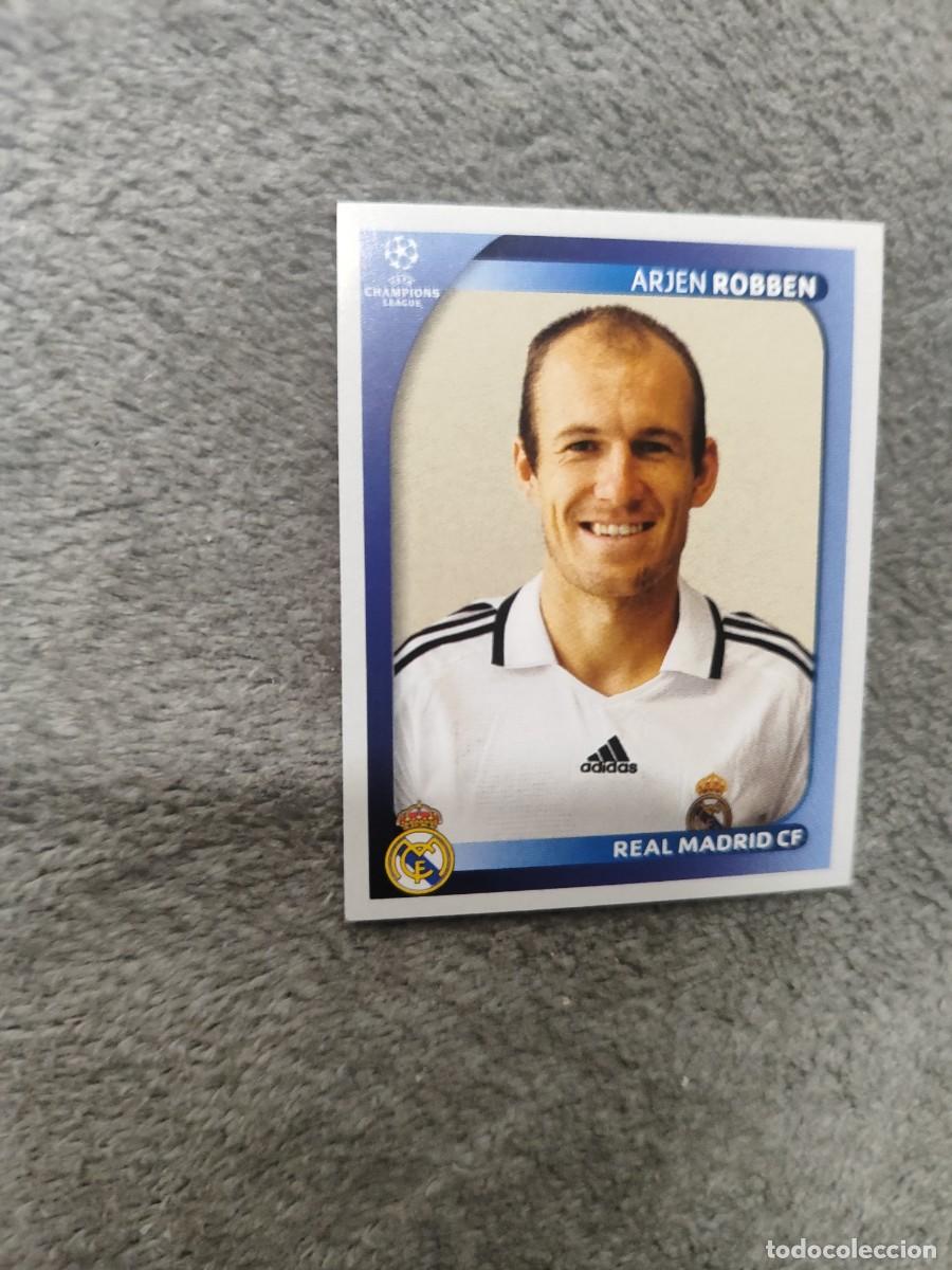 Cartes &agrave; collectionner de Football: 448 CHAMPIONS LEAGUE 08 09 PANINI ARJEN ROBBEN - REAL MADRID CF - 2008 2009 UCL UEFA