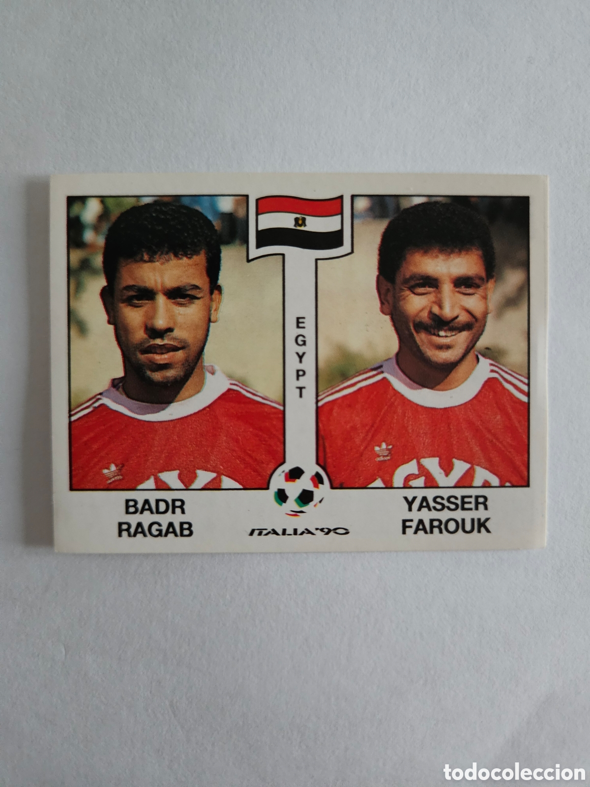 Cromos de Futebol: BADR RAGAB - YASSER FAROUK EGIPTO 446 MUNDIAL ITALIA 1990 90 PANINI NUNCA PEGADO SIN PEGAR