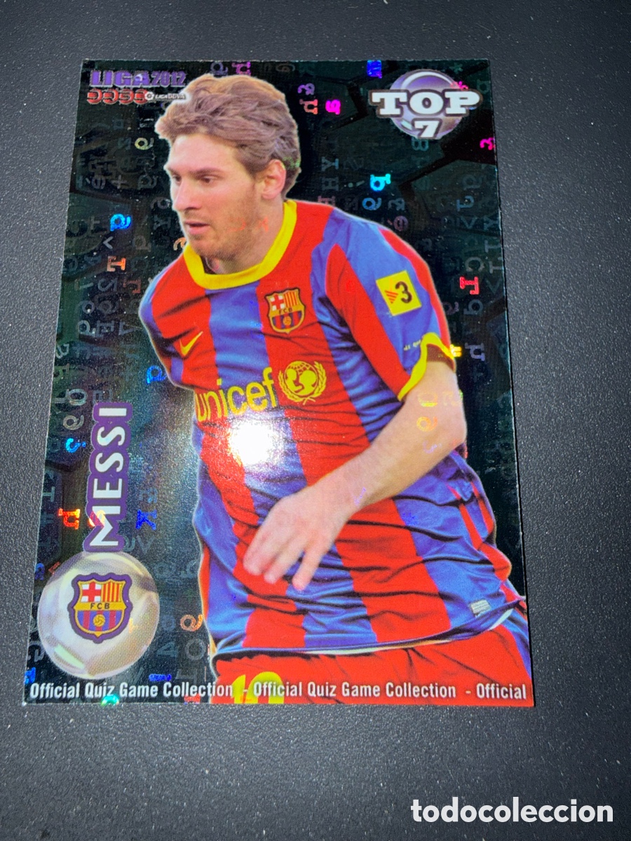 Cromos de Futebol: MUNDICROMO 2012. n 595. Top 7. MESSI. Letras