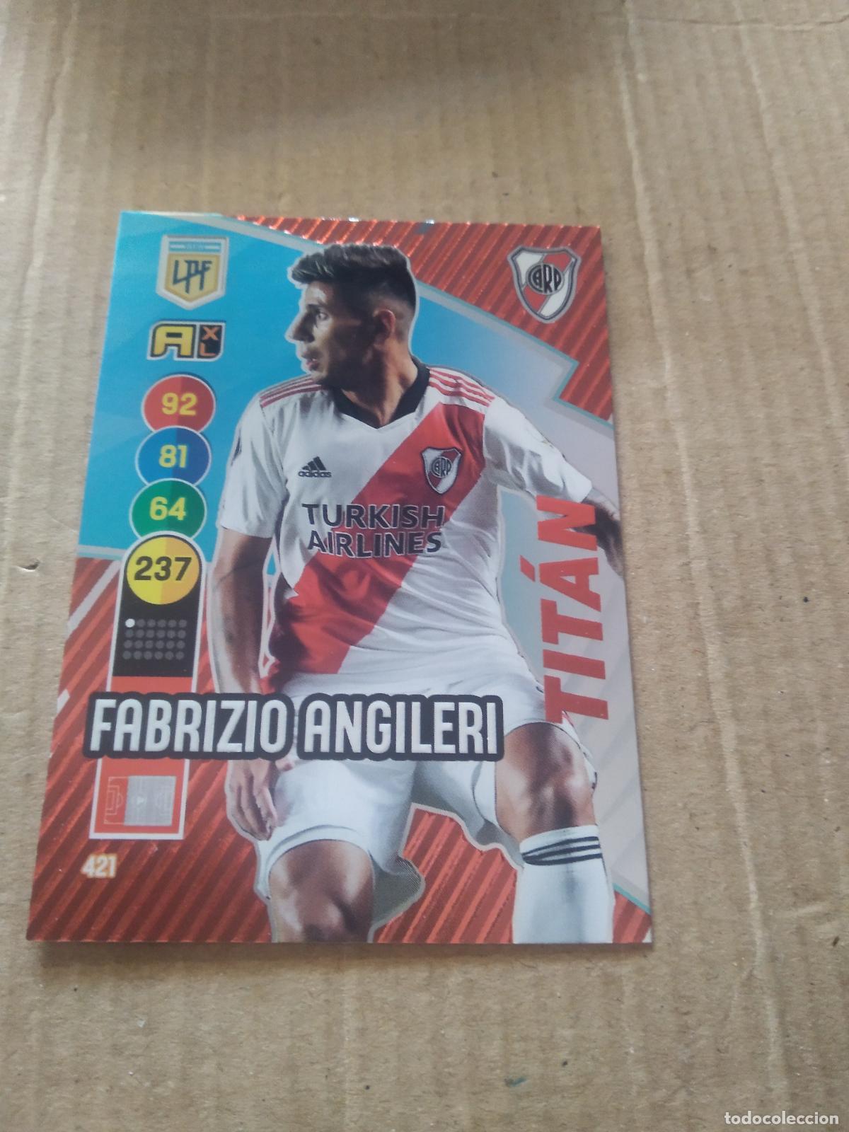 Cromos de F&uacute;tbol: 421 FABRIZIO ANGILERI RIVER PLATE CROMO FUTBOL ARGENTINO PANINI LIGA ARGENTINA 2021 ADRENALYN