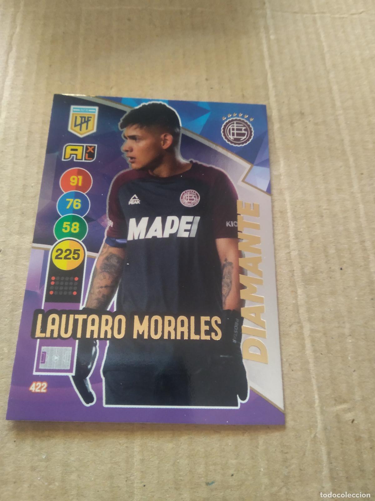 Cromos de F&uacute;tbol: 422 LAUTARO MORALES LANUS CROMO FUTBOL ARGENTINO PANINI LIGA ARGENTINA 2021 ADRENALYN