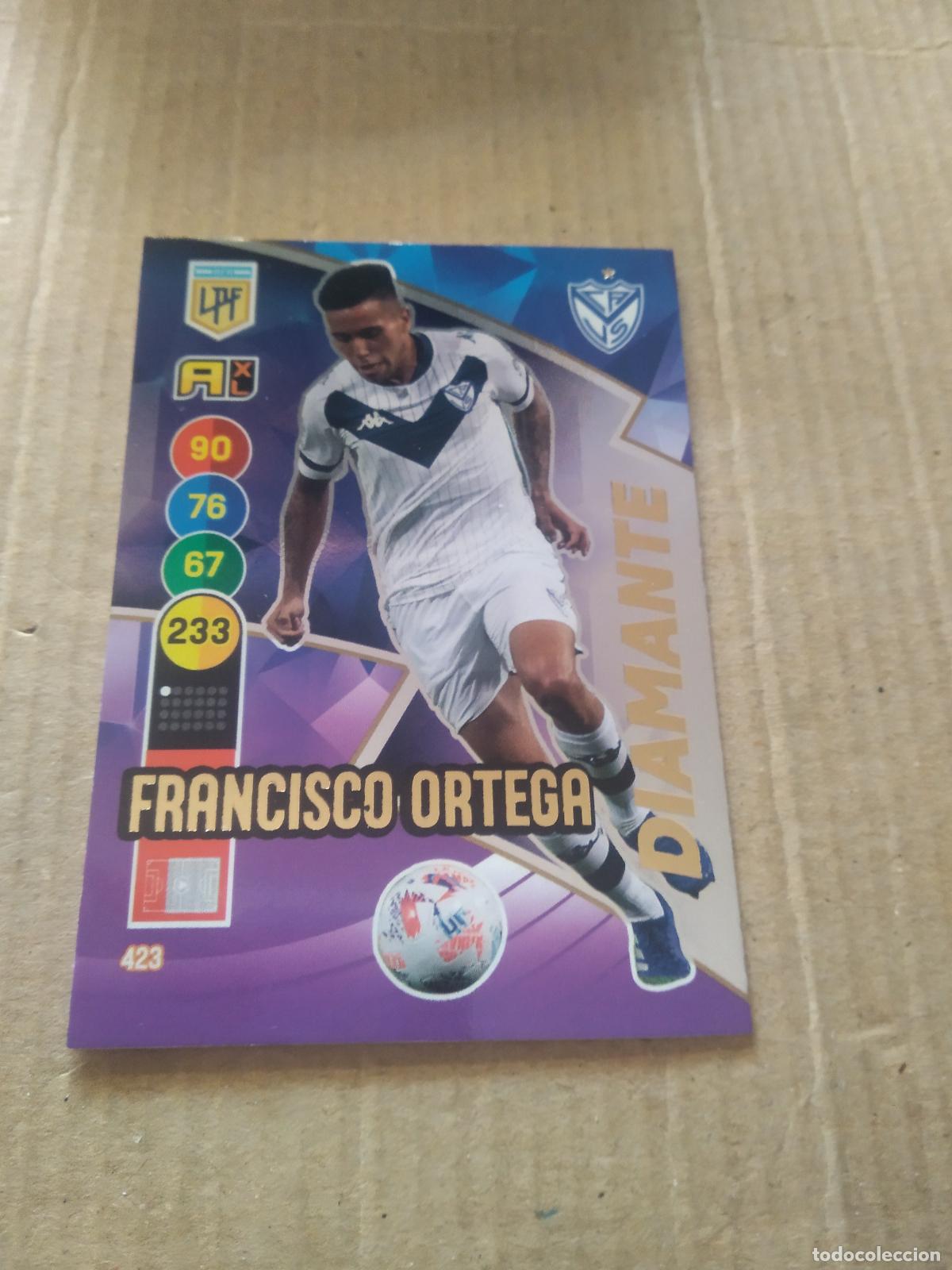 Cromos de F&uacute;tbol: 423 FRANCISCO ORTEGA VELEZ CROMO FUTBOL ARGENTINO PANINI LIGA ARGENTINA 2021 ADRENALYN