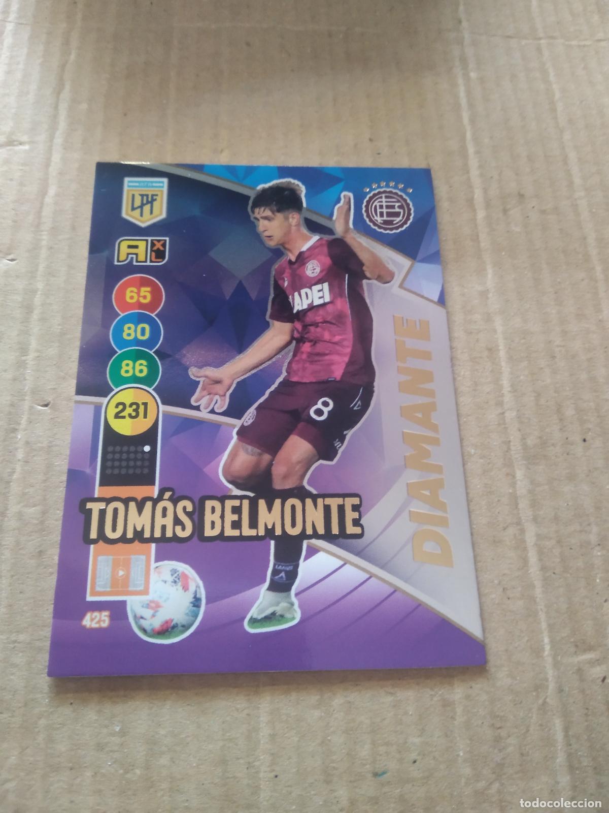 Cromos de F&uacute;tbol: 425 TOMAS BELMONTE LANUS CROMO FUTBOL ARGENTINO PANINI LIGA ARGENTINA 2021 ADRENALYN