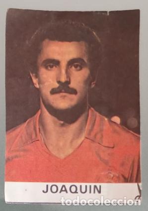 Cromos de F&uacute;tbol: Joaqu&iacute;n (Sporting de Gij&oacute;n) Los 25 Internacionales de Espa&ntilde;a (Caramelos Pez) Mundial 82