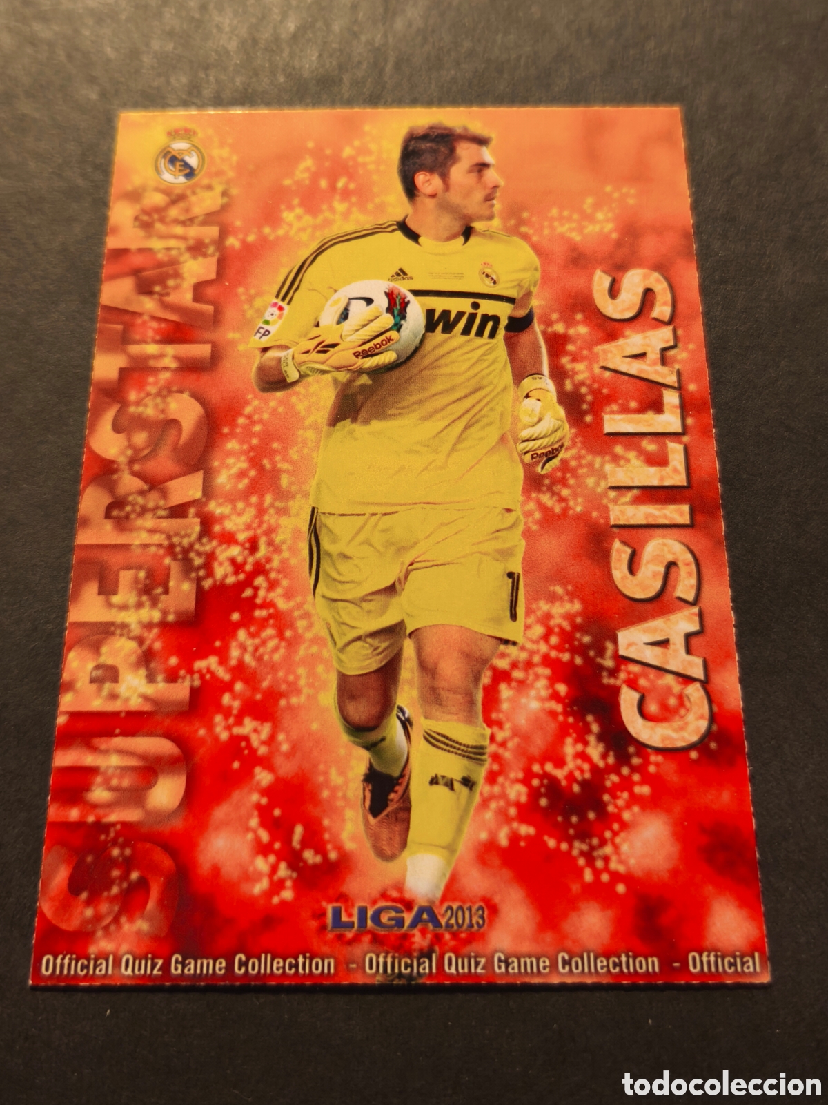 Cromos de F&uacute;tbol: 23 IKER CASILLAS REAL MADRID MUNDICROMO LAS FICHAS DE LA LIGA 2013