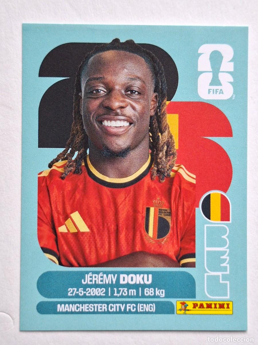 Cromos de F&uacute;tbol: #BEL 16 J&Eacute;R&Eacute;MY DOKU (Belgium) - Panini FIFA World Cup 2026 Sticker