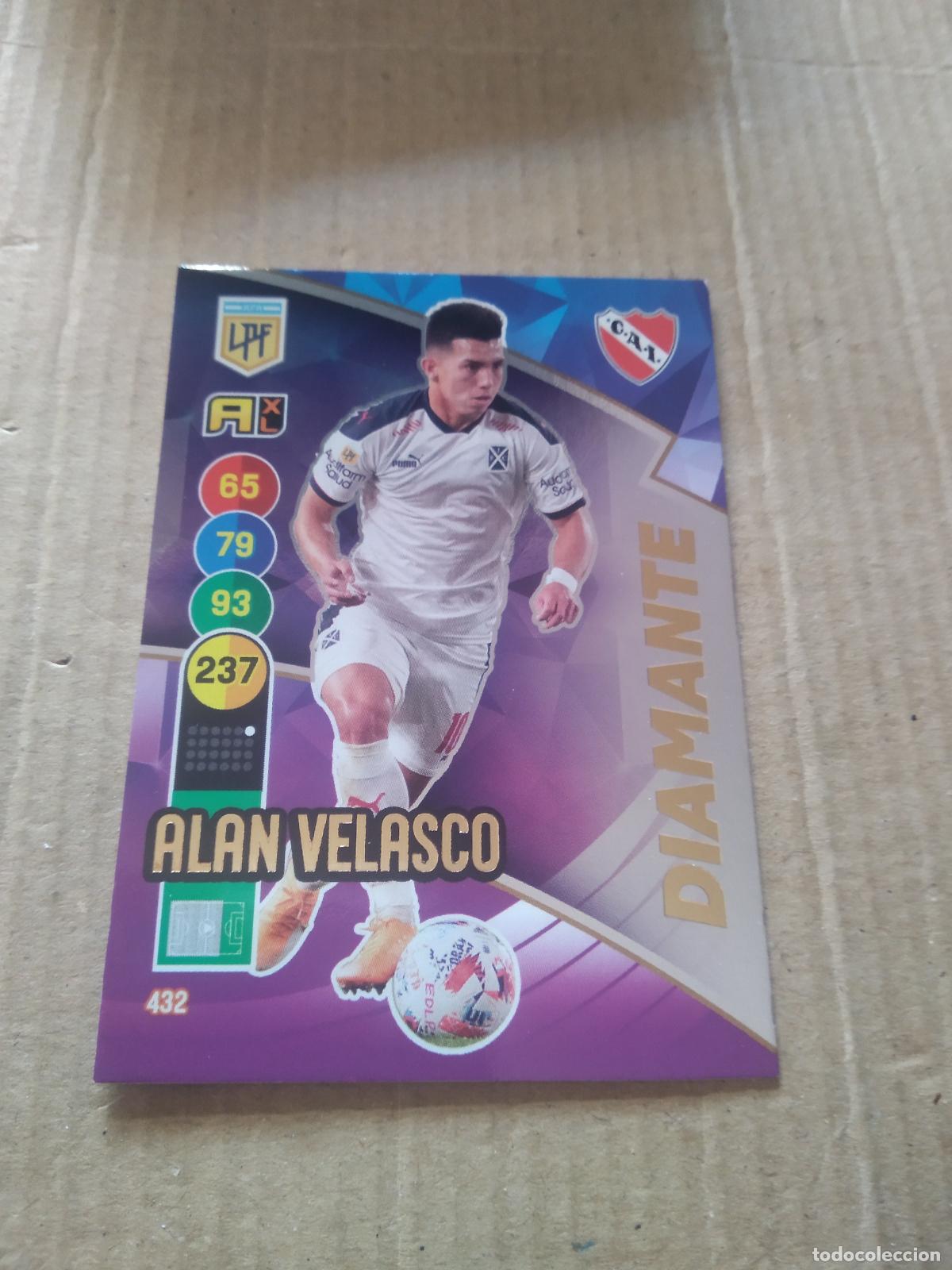 Cromos de F&uacute;tbol: 432 ALAN VELASCO INDEPENDIENTE CROMO FUTBOL ARGENTINO PANINI LIGA ARGENTINA 2021 ADRENALYN