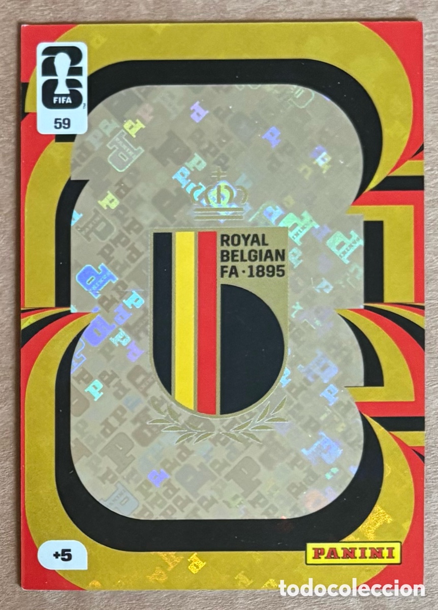 Cromos de F&uacute;tbol: ESCUDO DE B&Eacute;LGICA. CARTA PANINI ANDRENALYN FIFA WORLD CUP 2026. #59.