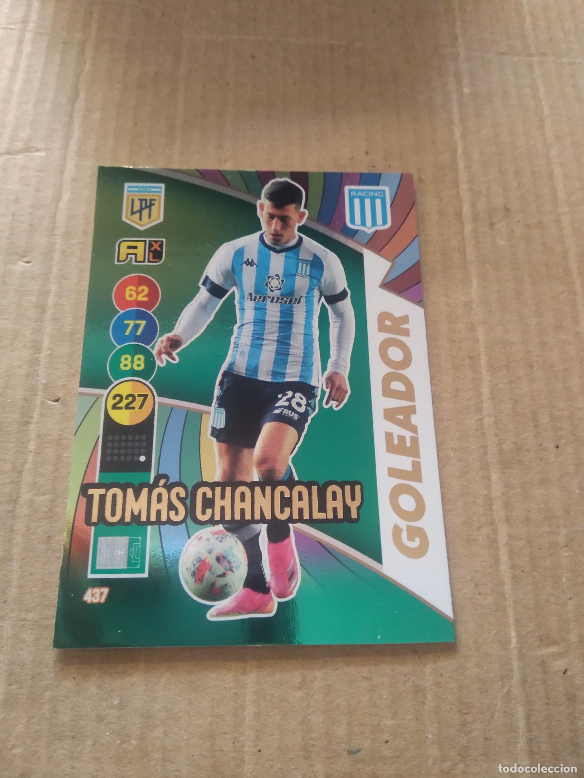 Cromos de F&uacute;tbol: 437 TOMAS CHANCALAY RACING CROMO FUTBOL ARGENTINO PANINI LIGA ARGENTINA 2021 ADRENALYN