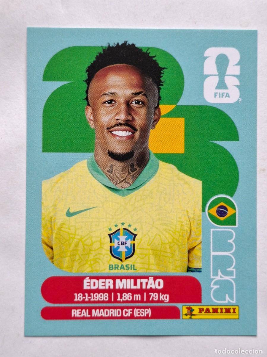 Cromos de F&uacute;tbol: #BRA 5 &Eacute;DER MILIT&Atilde;O (Brazil) - Panini FIFA World Cup 2026 Sticker