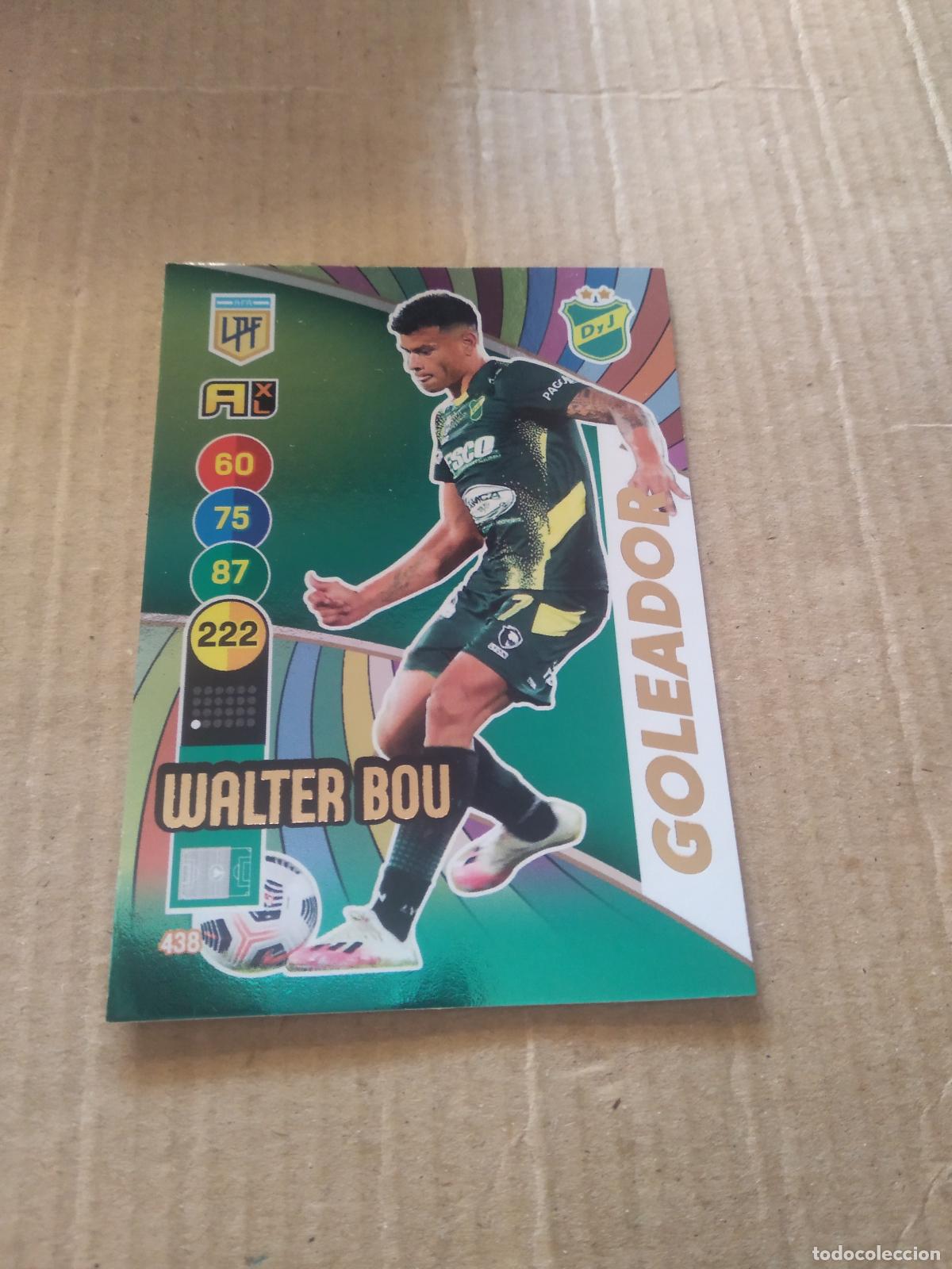 Cromos de F&uacute;tbol: 438 WALTER BOU DEFENSA Y JUSTICIA CROMO FUTBOL ARGENTINO PANINI LIGA ARGENTINA 2021 ADRENALYN