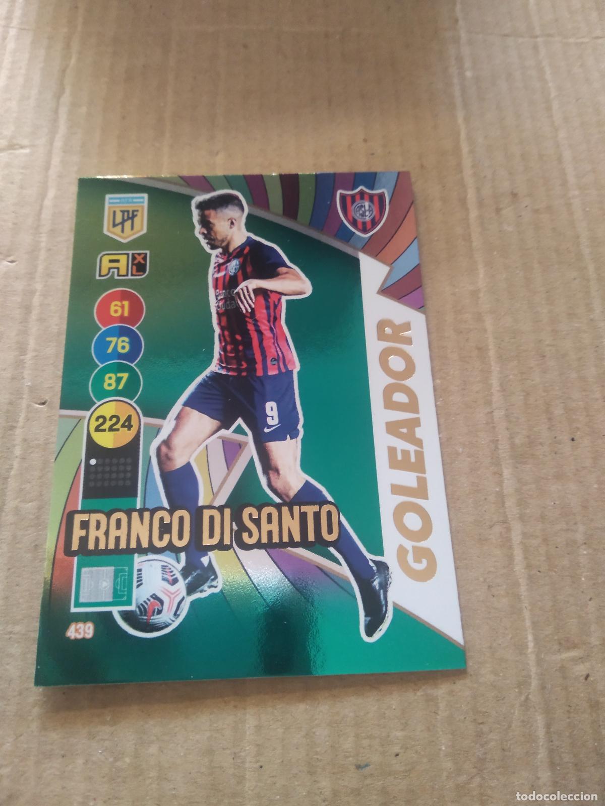 Cromos de F&uacute;tbol: 439 FRANCO DI SANTO SAN LORENZO CROMO FUTBOL ARGENTINO PANINI LIGA ARGENTINA 2021 ADRENALYN