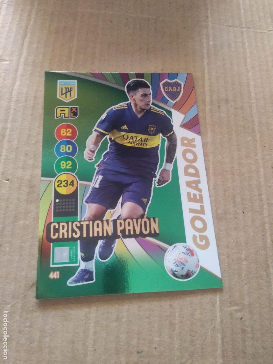 Cromos de F&uacute;tbol: 441 CRISTIAN PAVON BOCA JUNIORS CROMO FUTBOL ARGENTINO PANINI LIGA ARGENTINA 2021 ADRENALYN
