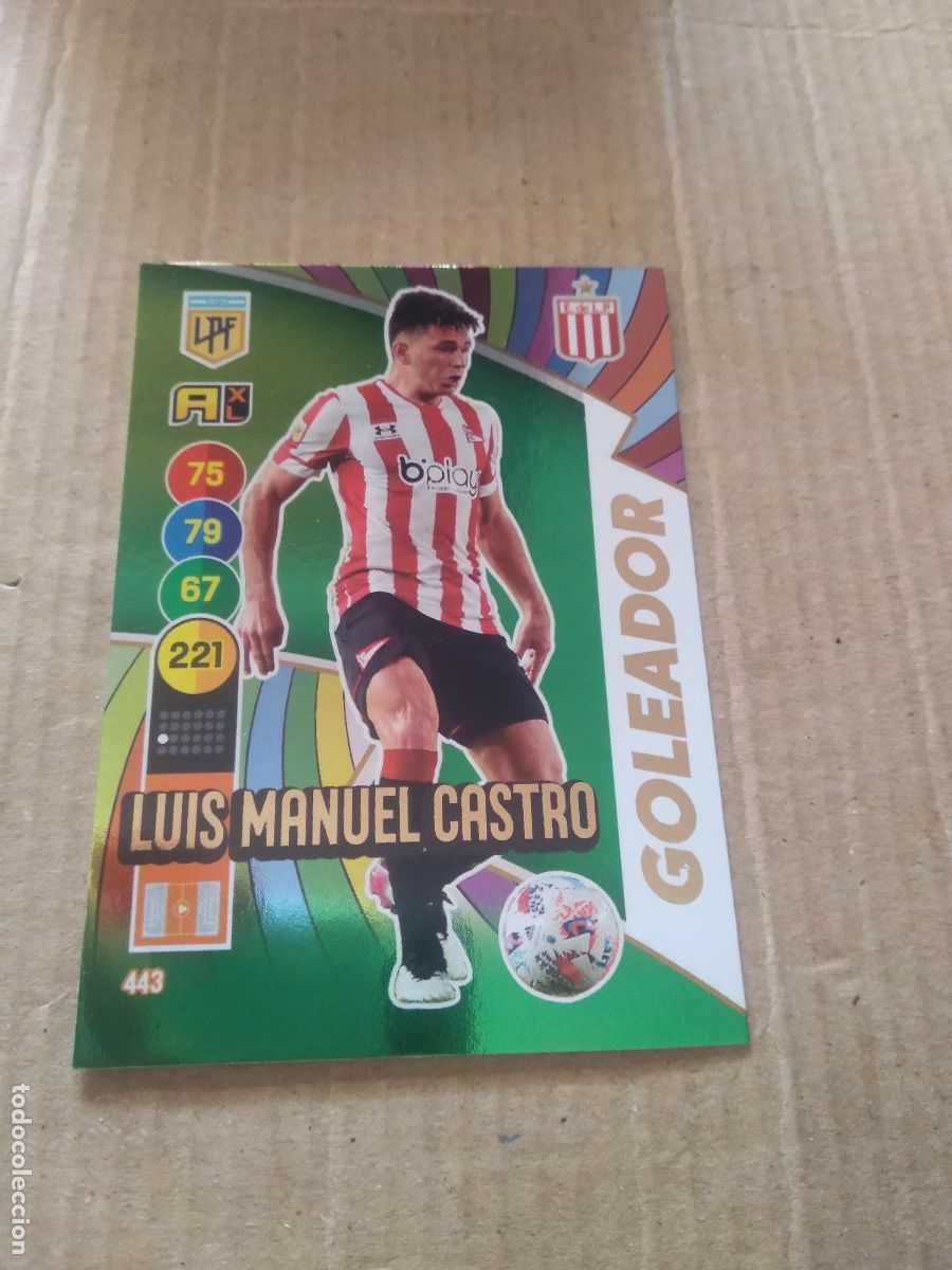 Cromos de F&uacute;tbol: 443 LUIS MANUEL CASTRO ESTUDIANTES CROMO FUTBOL ARGENTINO PANINI LIGA ARGENTINA 2021 ADRENALYN