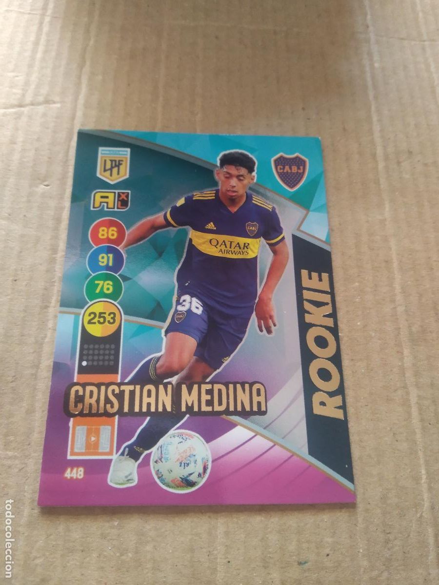 Cromos de F&uacute;tbol: 448 CRISTIAN MEDINA BOCA JUNIORS CROMO FUTBOL ARGENTINO PANINI LIGA ARGENTINA 2021 ADRENALYN