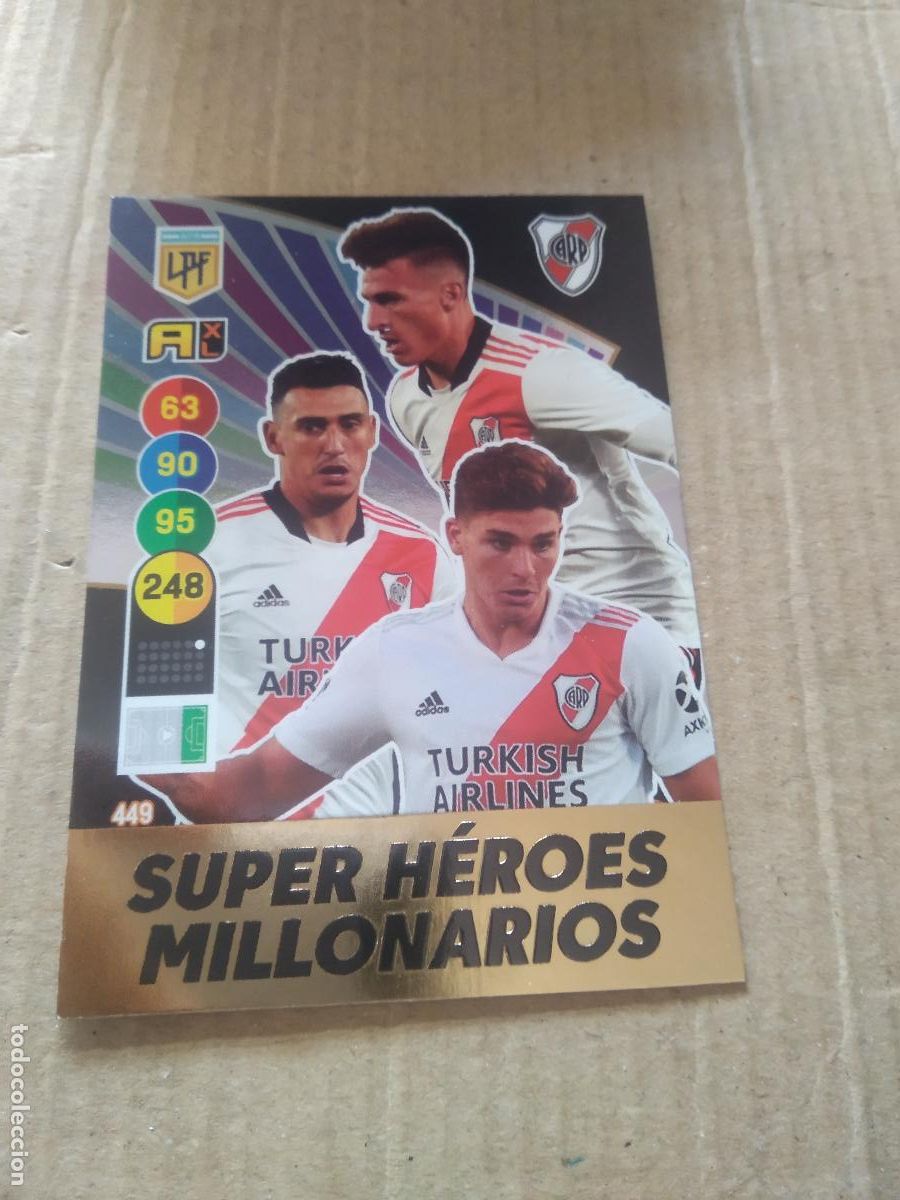 Fu&szlig;ball-Sticker: 449 JULIAN ALVAREZ ROOKIE RIVER PLATE CROMO FUTBOL ARGENTINO PANINI LIGA ARGENTINA 2021 ADRENALYN