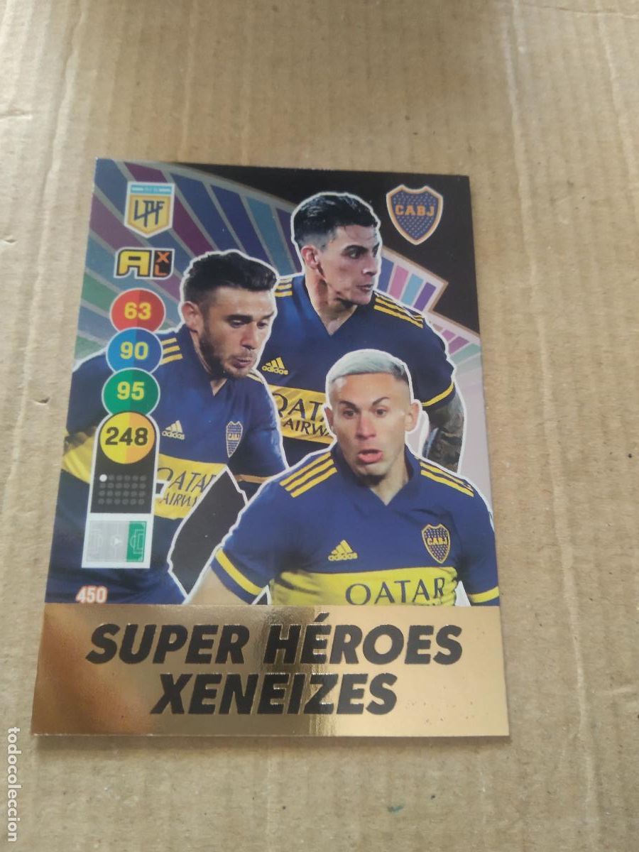 Cartes &agrave; collectionner de Football: 450 SALVIO BOCA JUNIORS XENEIZES CROMO FUTBOL ARGENTINO PANINI LIGA ARGENTINA 2021 ADRENALYN