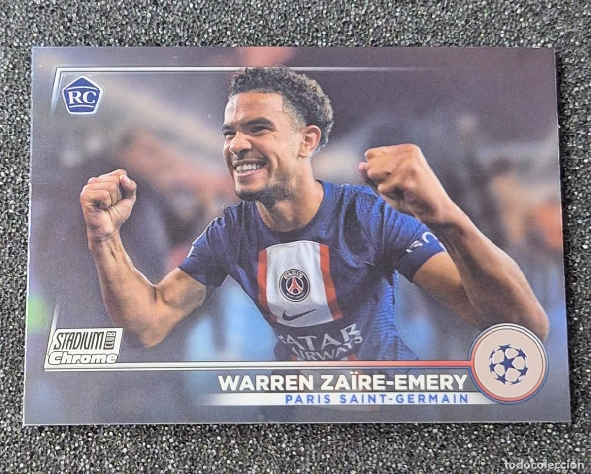 Cromos de F&uacute;tbol: Warren Zaire-Emery Paris Saint-Germain PSG Topps Stadium Chrome Rookie RC #33