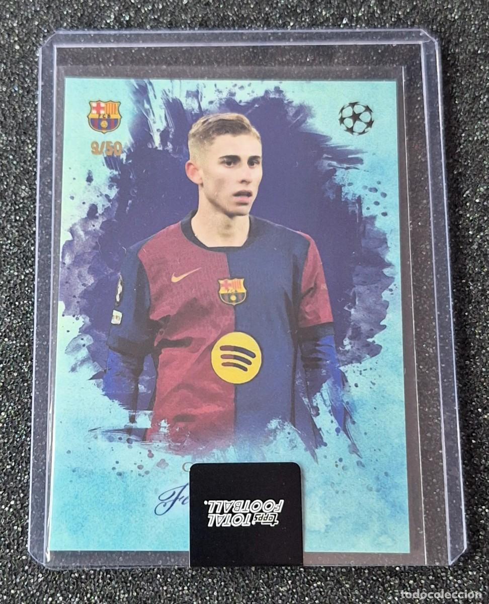 Cromos de F&uacute;tbol: Fermin Lopez Barcelona Topps Total Football Gallery 9/50 Blue