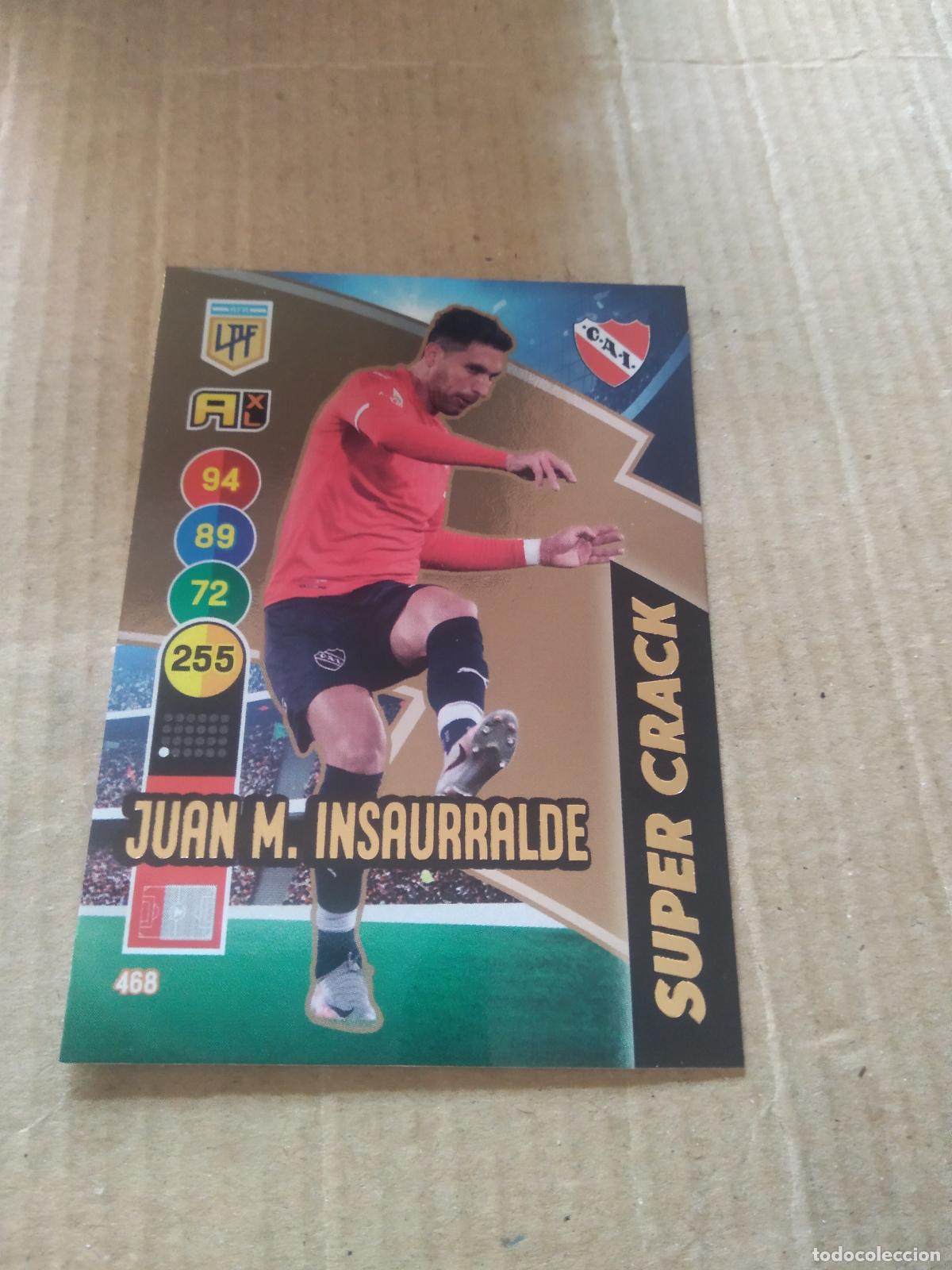 Cromos de F&uacute;tbol: 468 JUAN M. INSAURRALDE INDEPENDIENTE CROMO FUTBOL ARGENTINO PANINI LIGA ARGENTINA 2021 ADRENALYN