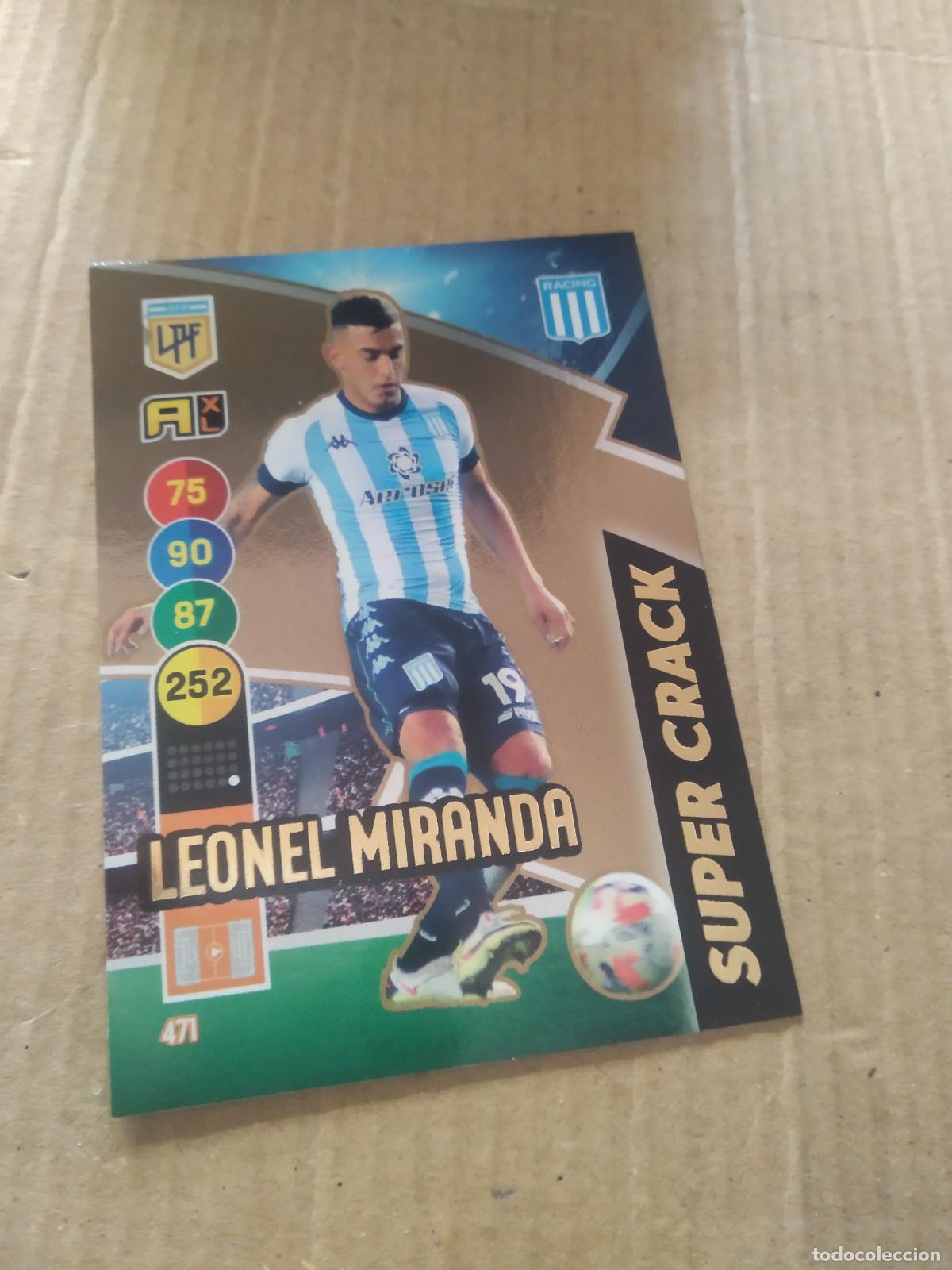 Cromos de F&uacute;tbol: 471 LEONEL MIRANDA RACING CROMO FUTBOL ARGENTINO PANINI LIGA ARGENTINA 2021 ADRENALYN