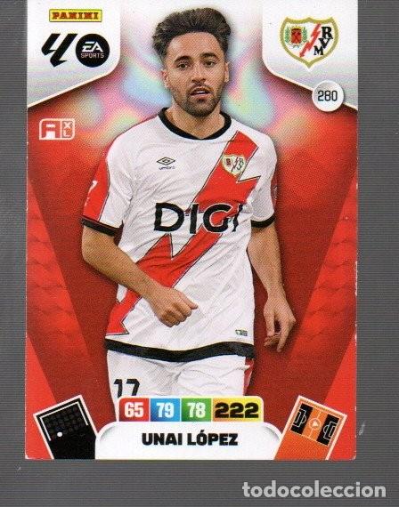 Cromos de F&uacute;tbol: CROMO DE FUTBOL XL ADRENALYN PANINI LIGA 2025/26 N&ordm; 280 DE RAYO VALLECANO UNAI L&Oacute;PEZ