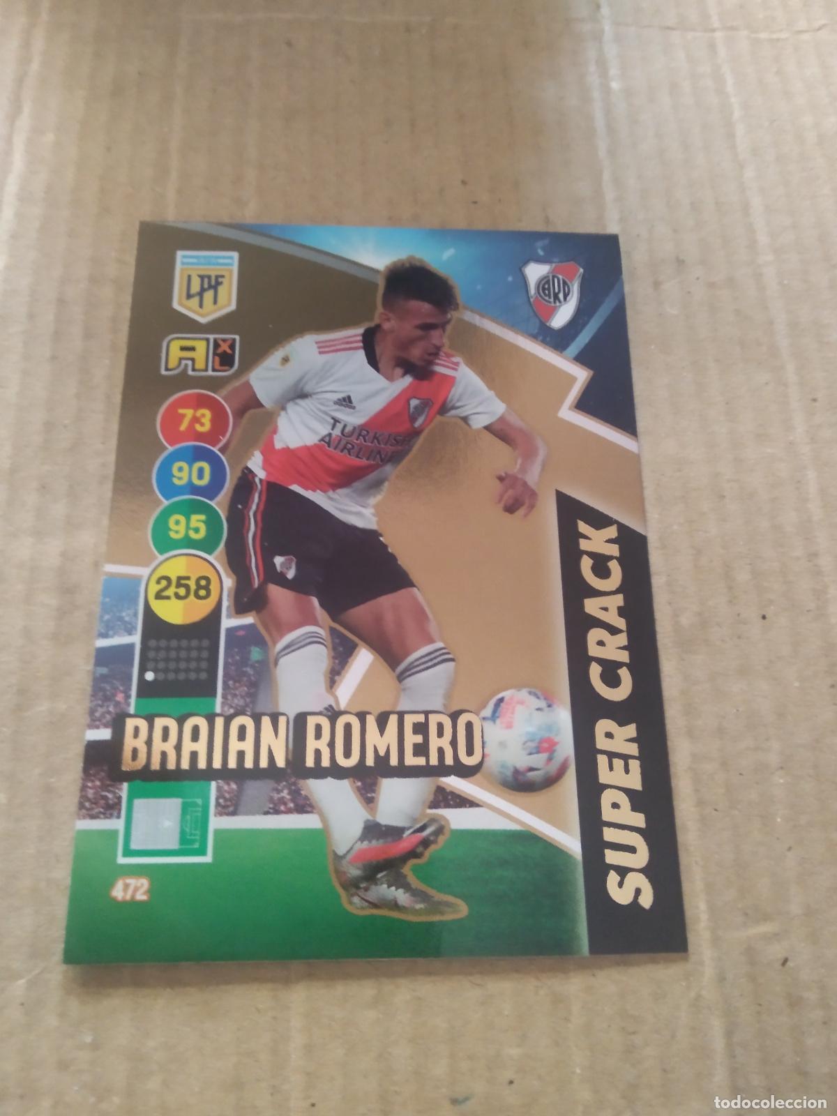 Cromos de F&uacute;tbol: 472 BRAIAN ROMERO RIVER PLATE CROMO FUTBOL ARGENTINO PANINI LIGA ARGENTINA 2021 ADRENALYN