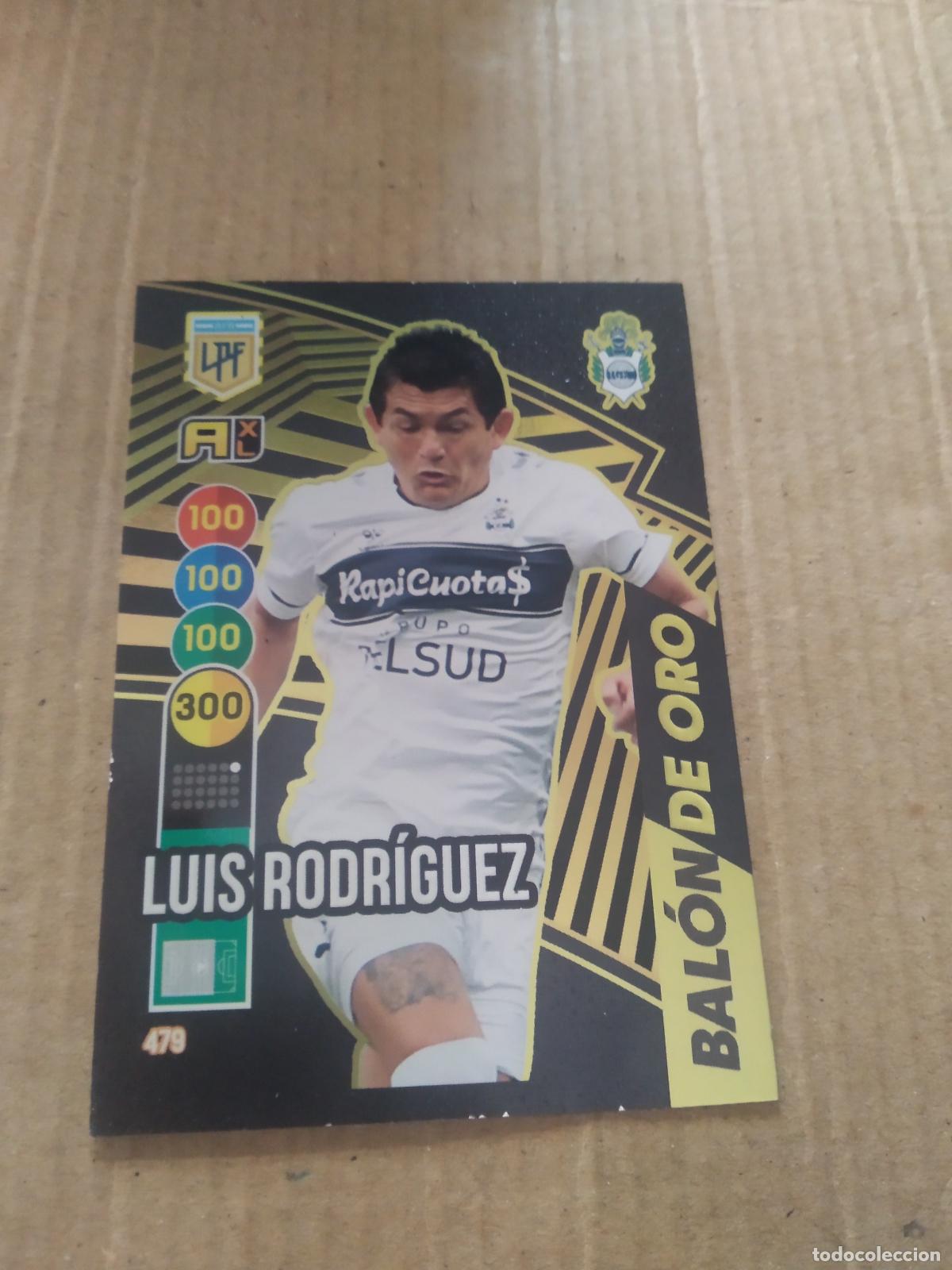 Cromos de F&uacute;tbol: 479 LUIS RODRIGUEZ GIMNASIA BALON DE ORO CROMO FUTBOL ARGENTINO PANINI LIGA ARGENTINA 2021 ADRENALYN