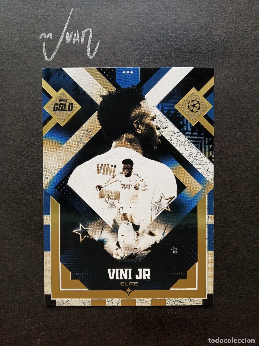 Cromos de F&uacute;tbol: ELITE VINI JR REAL MADRID BRASIL ⚽ TOPPS &reg; GOLD UCC UEFA CLUB COMPETITIONS 2025 2026 25 26 NUEVO