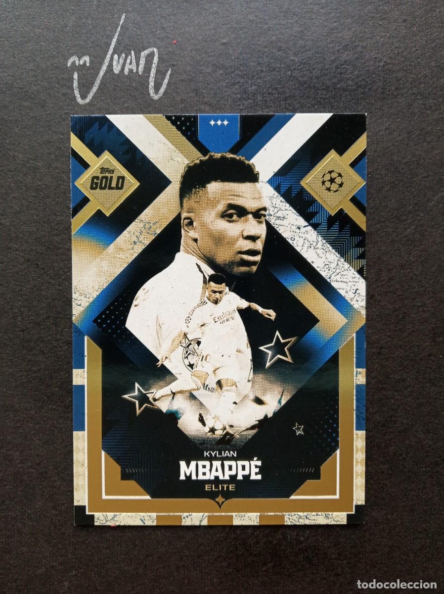 Cromos de F&uacute;tbol: ELITE MBAPPE REAL MADRID FRANCIA ⚽ TOPPS &reg; GOLD UCC UEFA CLUB COMPETITIONS 2025 2026 25 26 NUEVO