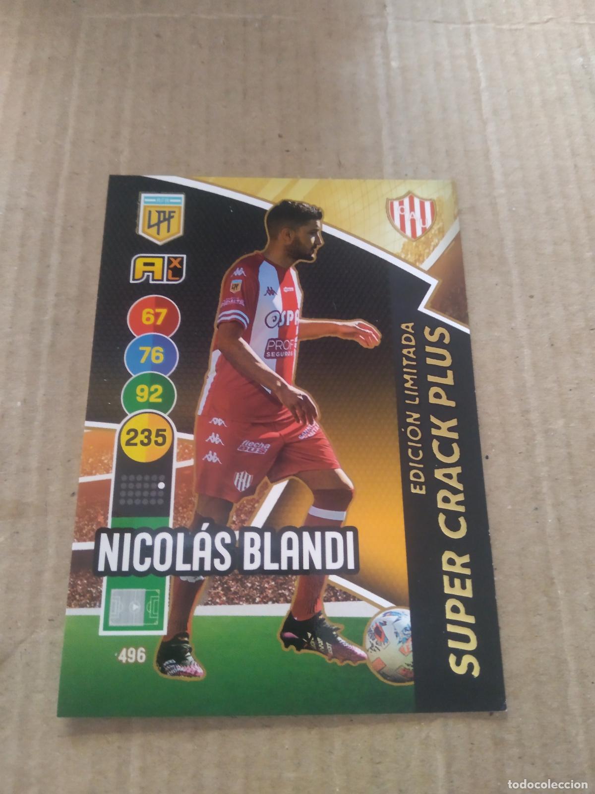 Cromos de F&uacute;tbol: 496 NICOLAS BLANDI EDICION LIMITADA CROMO FUTBOL ARGENTINO PANINI LIGA ARGENTINA 2021 ADRENALYN