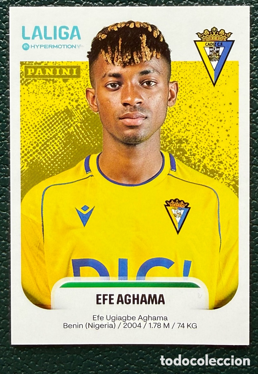 Cromos de Futebol: 93B EFE AGHAMA CADIZ CF CROMOS ALBUM LA LIGA HYPERMOTION 2025 2026 25 26 PANINI