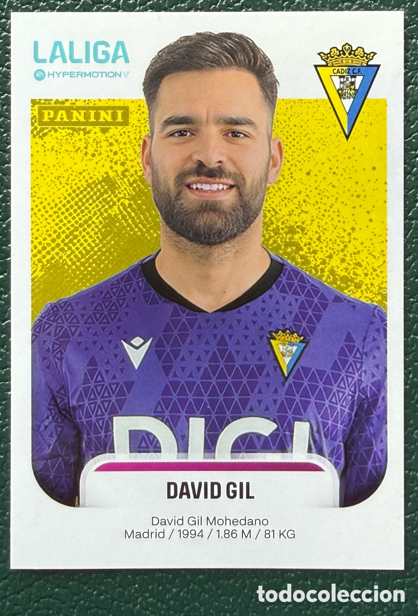 Cromos de Futebol: 81 DAVID GIL CADIZ CF CROMOS ALBUM LA LIGA HYPERMOTION 2025 2026 25 26 PANINI