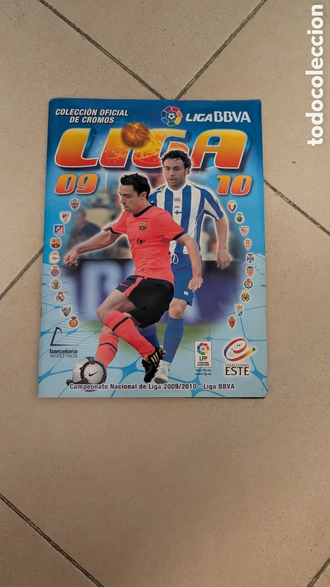 Cromos de F&uacute;tbol: ALBUM LIGA ESTE 2009/10 09 10 BASTANTE COMPLETO CON 33 FICHAJES MUCHOS DOBLES BUEN ESTADO