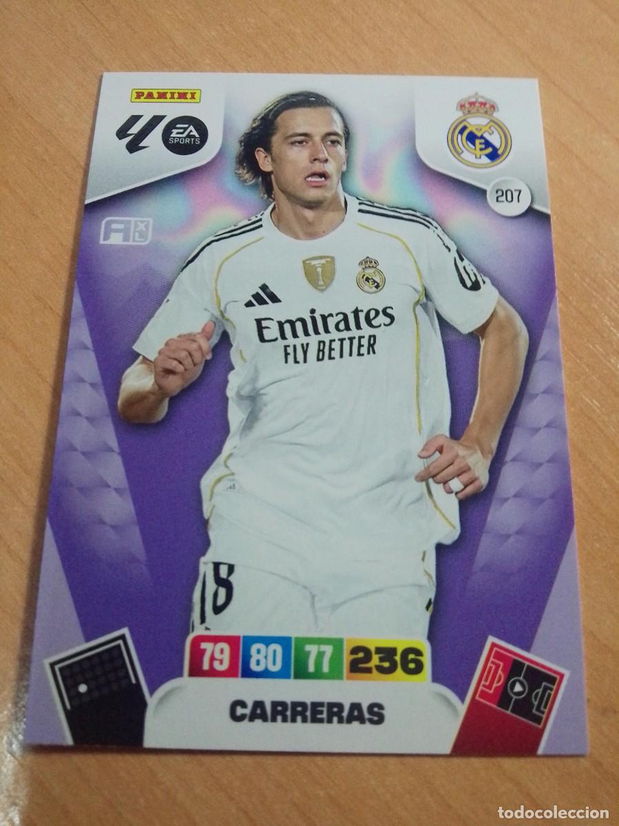 Cromos de F&uacute;tbol: 207 CARRERAS REAL MADRID 25 26 ADRENALYN XL 2025 2026