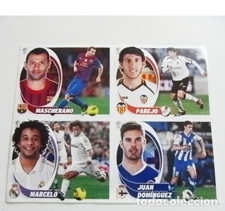 Cromos de F&uacute;tbol: LOTE CROMOS DE LIGA 2012 2013 este PAREJO MASCHERATO MARCELO REAL MADRID JUAN DOM&Iacute;NGUEZ F&Uacute;TBOL CROMO