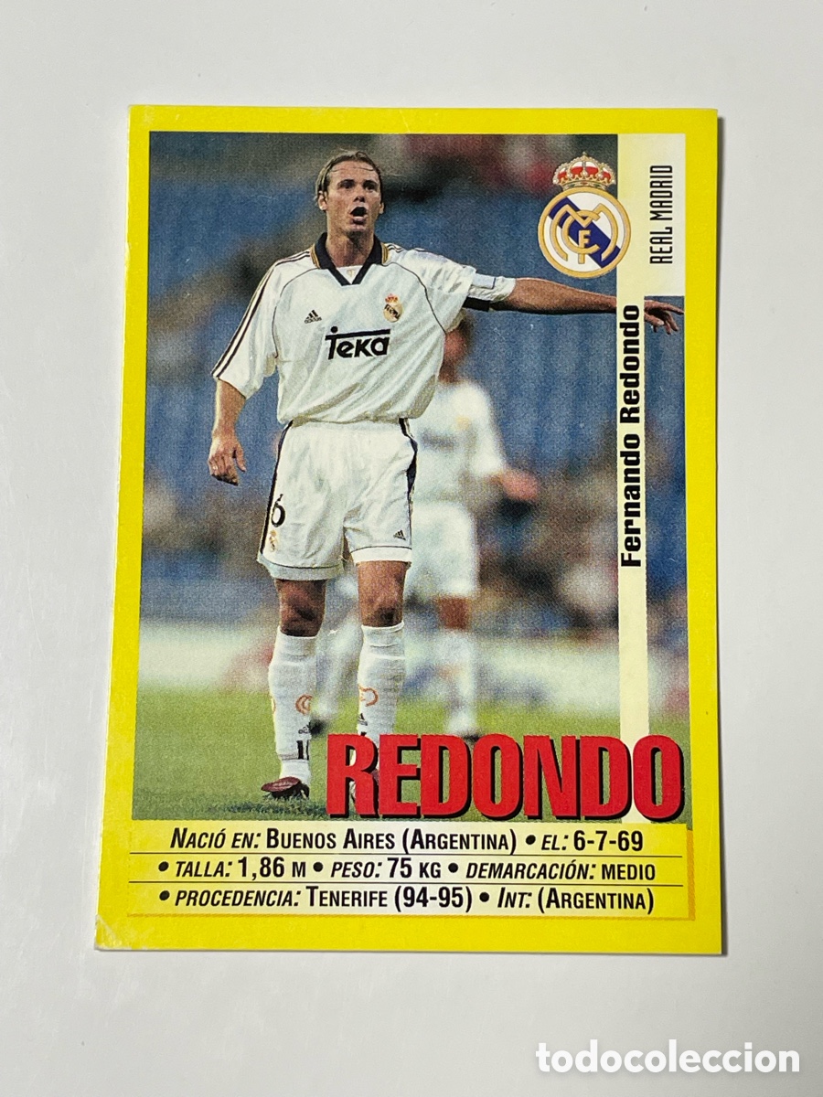 Cromos de F&uacute;tbol: Fernando Redondo Real Madrid Panini 1999/2000 #28