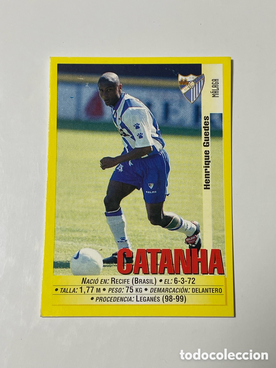 Cromos de F&uacute;tbol: Catanha M&aacute;laga Panini 1999/2000 #321