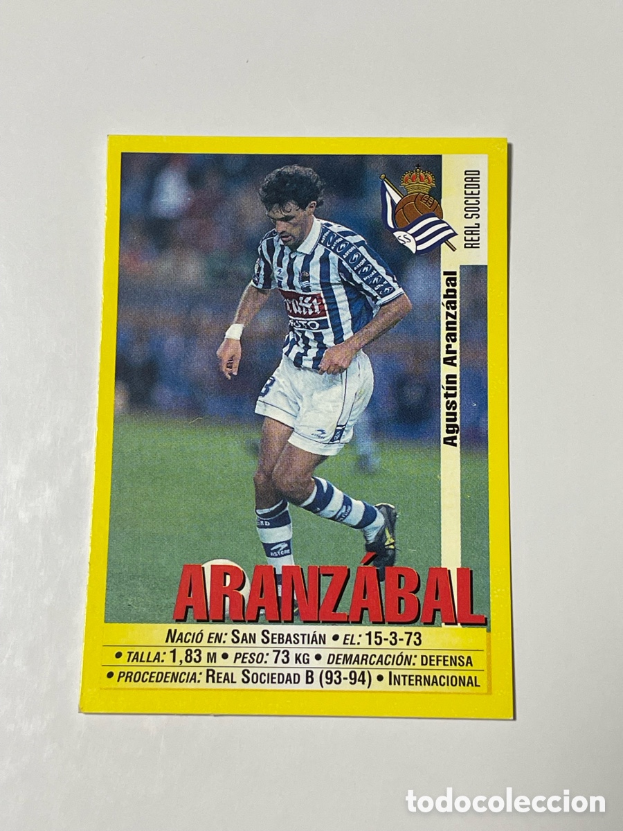 Cromos de F&uacute;tbol: Agust&iacute;n Aranzabal Real Sociedad Panini 1999/2000 #178