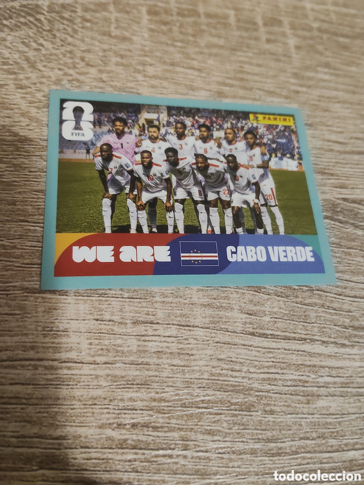Cromos de F&uacute;tbol: Panini mundial 2026 CPV 13 alineaci&oacute;n Cabo Verde