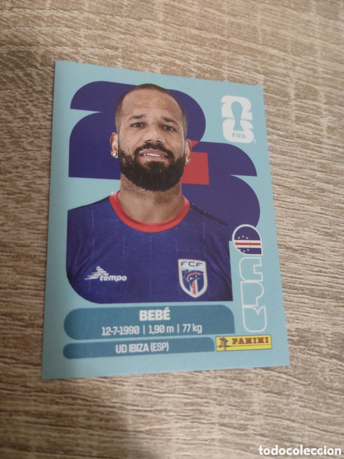Cromos de F&uacute;tbol: Panini mundial 2026 CPV 20 Beb&eacute; Cabo Verde