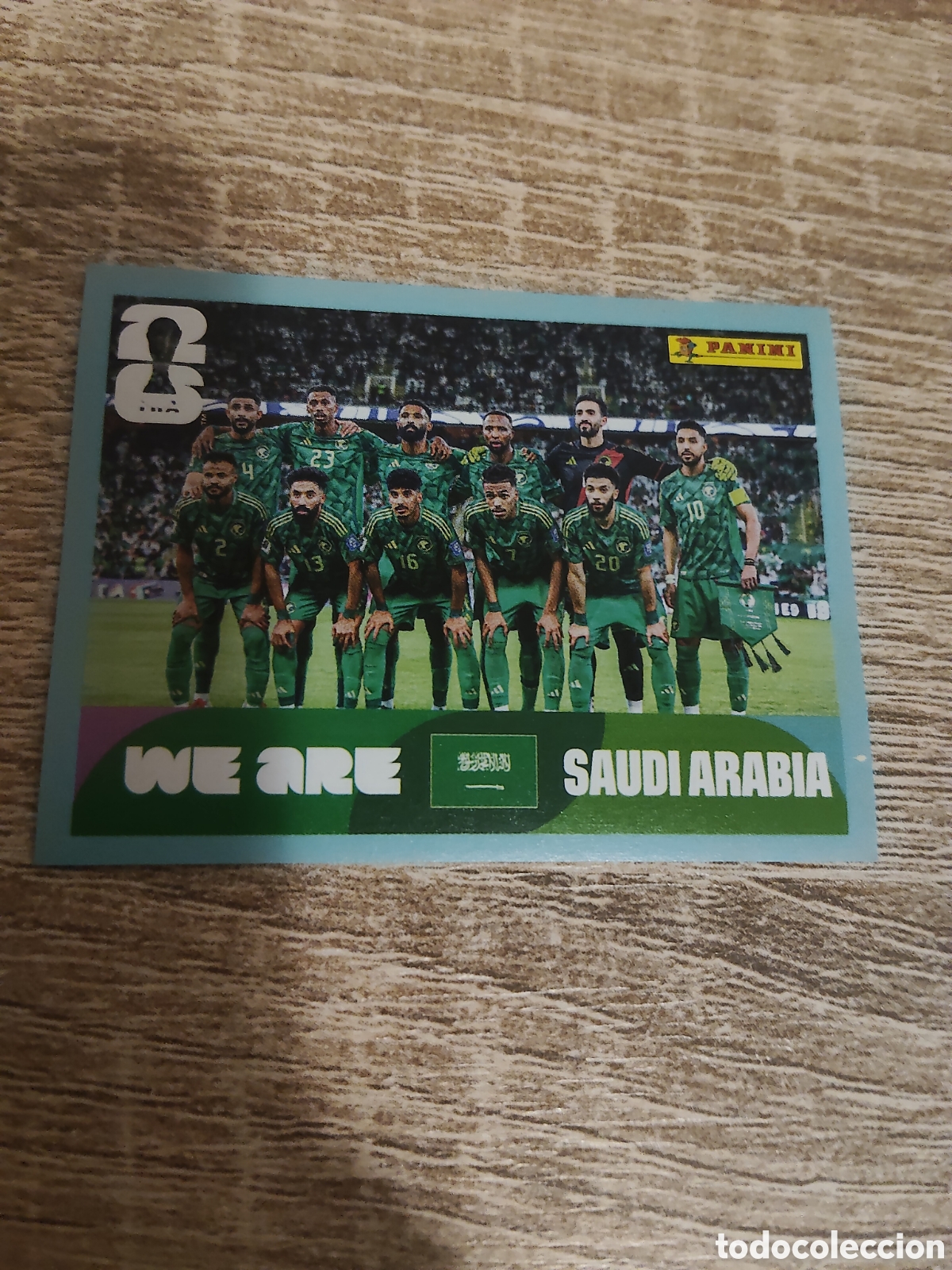 Cromos de F&uacute;tbol: Panini mundial 2026 KSA 13 alineaci&oacute;n Arabia Saud&iacute;