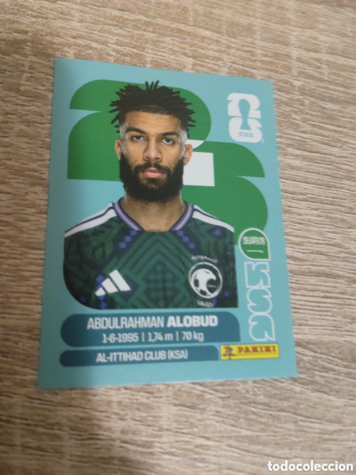Cromos de F&uacute;tbol: Panini mundial 2026 KSA 17 Abdulrahman Alobud Arabia Saud&iacute;