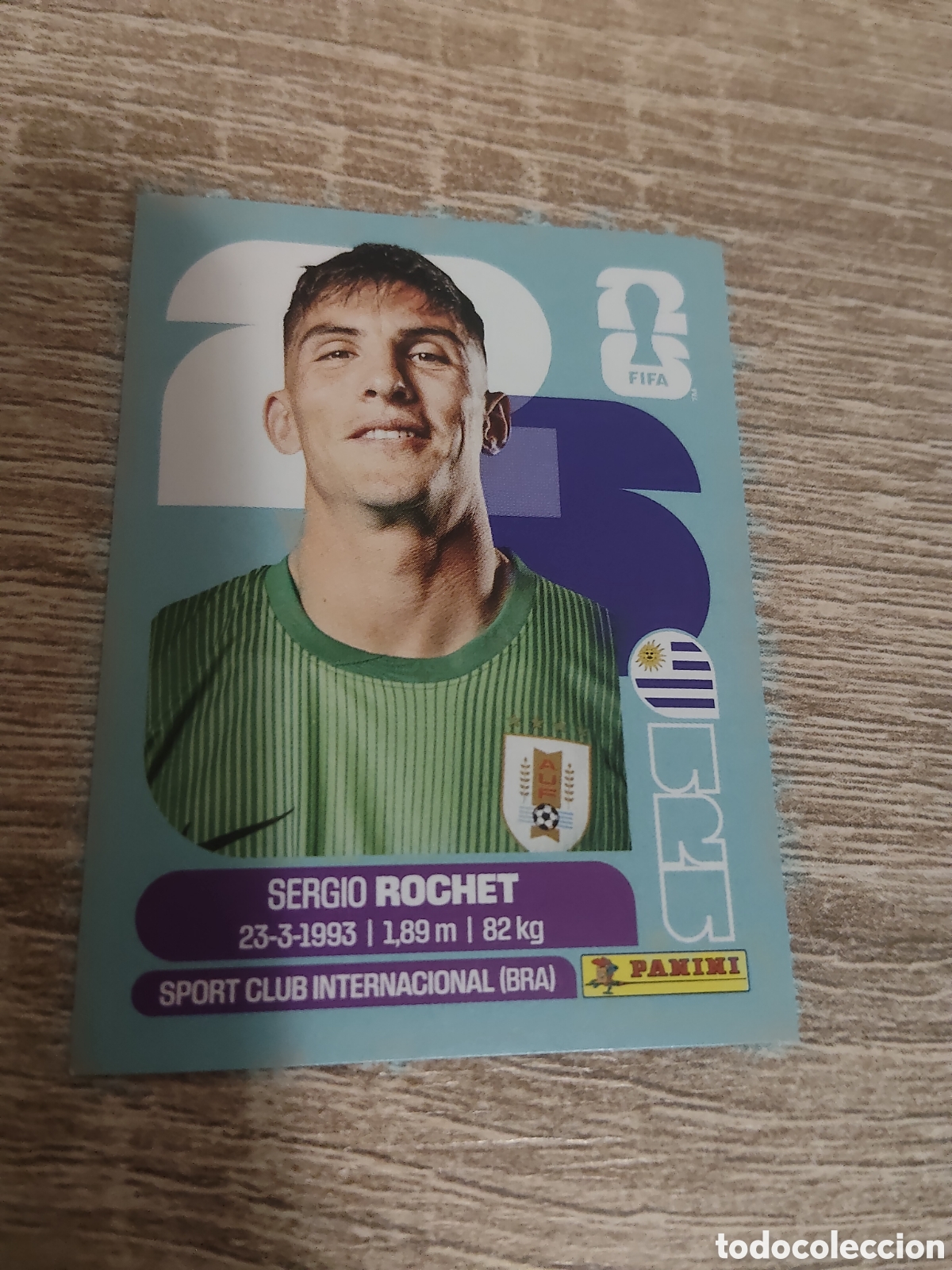 Cromos de F&uacute;tbol: Panini mundial 2026 URU 2 Sergio Rochet Uruguay