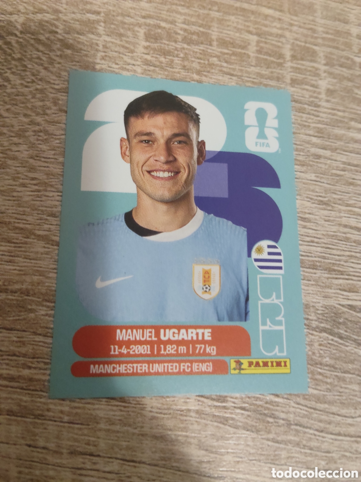 Cromos de F&uacute;tbol: Panini mundial 2026 URU 14 Manuel Ugarte Uruguay