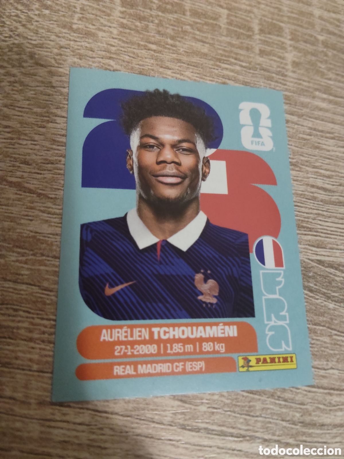 Cromos de F&uacute;tbol: Panini mundial 2026 FRA 9 Aurelien Tchouameni Francia