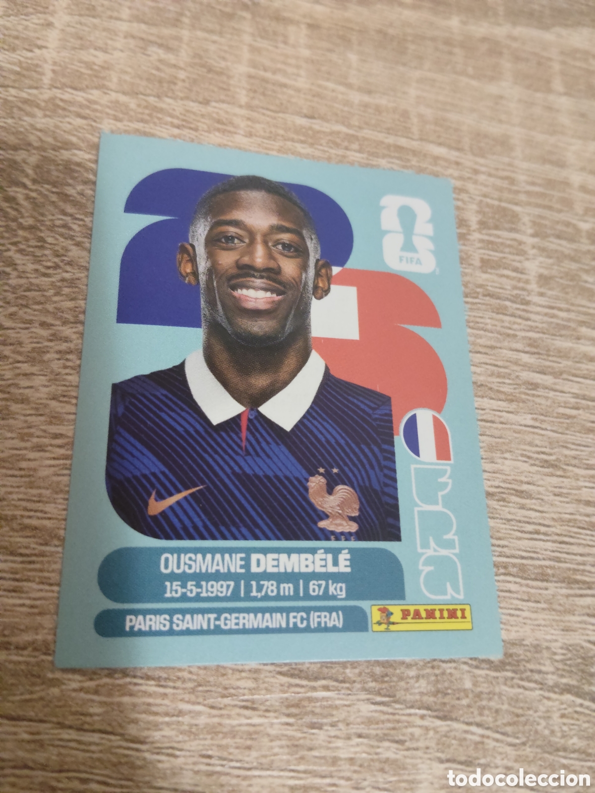 Cromos de F&uacute;tbol: Panini mundial 2026 FRA 15 Ousmane Dembele Francia