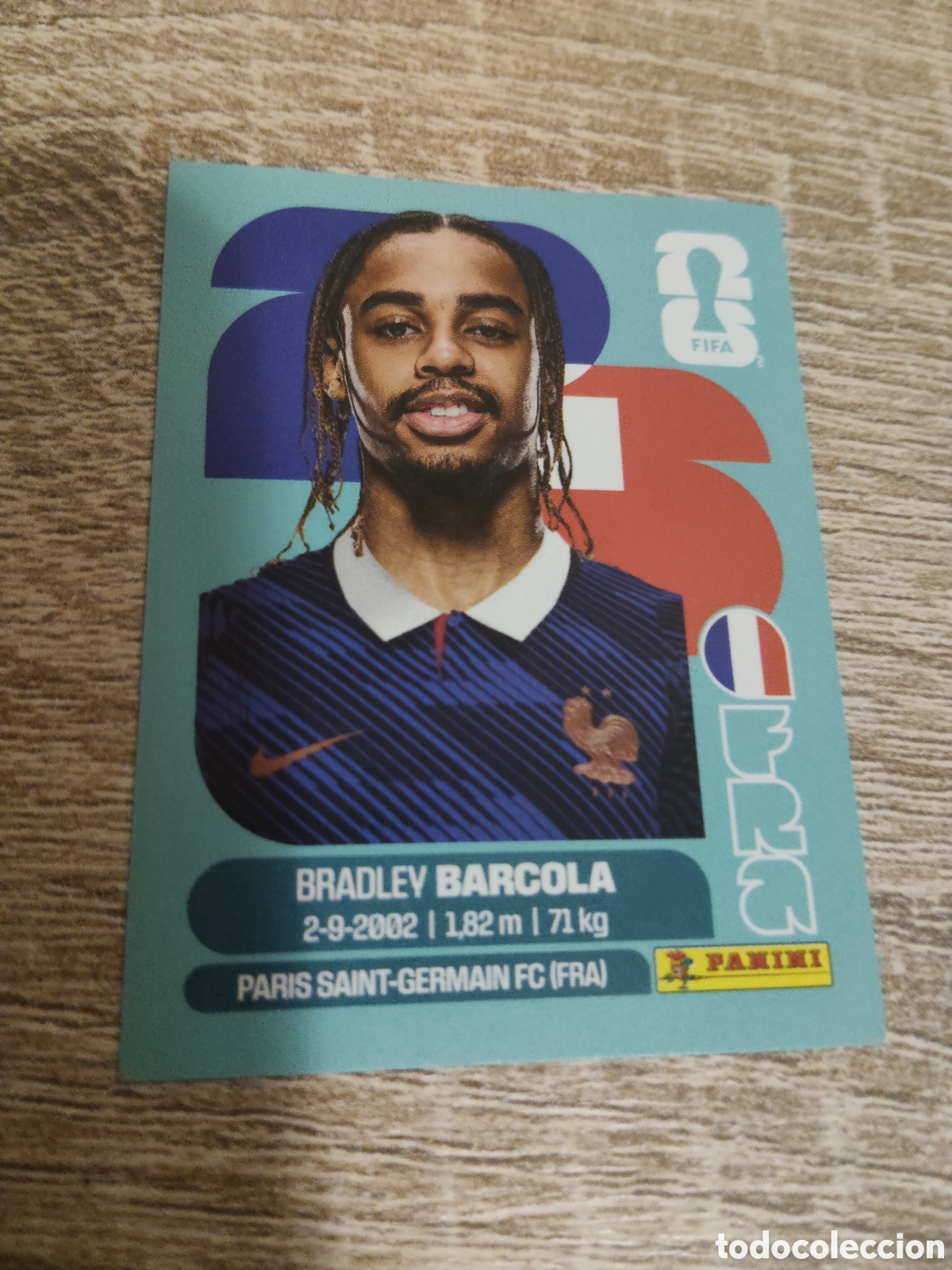 Cromos de F&uacute;tbol: Panini mundial 2026 FRA 16 Bradley Barcola Francia